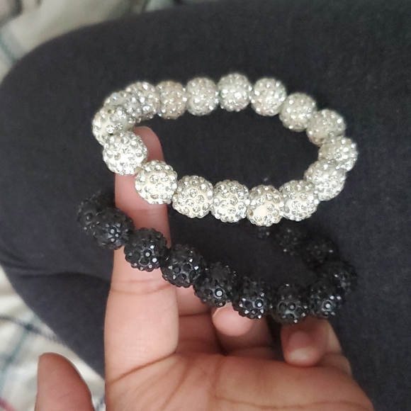 Claire's Jewelry - Black and Silver Sequin bracelets